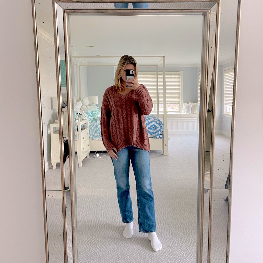 West of Melrose Maroon Sweater
